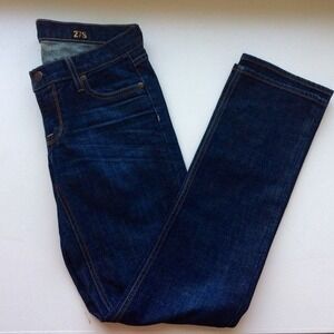 J Crew Jeans Womens 27 Short Matchstick 5 Pocket Dark Wash Straight Leg Classic